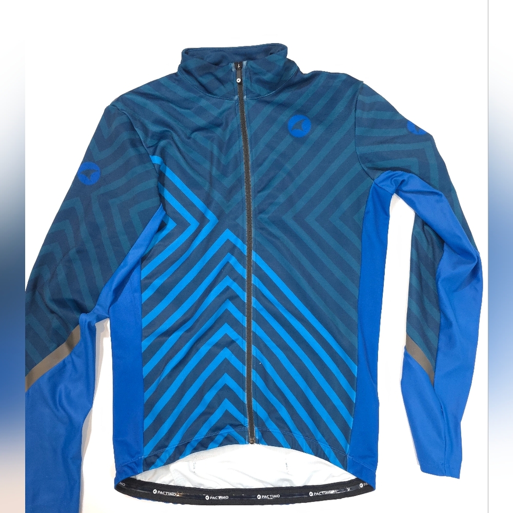 Pact Men's Blue and Black Performance Jacket